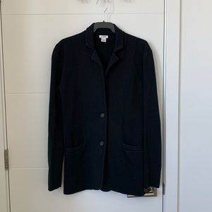 J Crew black sweater blazer / coat